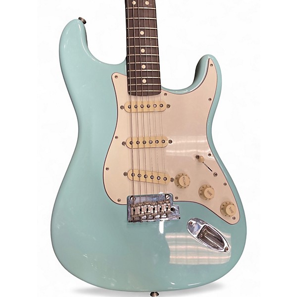 Used Fender American Professional Stratocaster with Rosewood Neck Daphne Blue Solid Body Electric Guitar