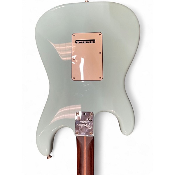 Used Fender American Professional Stratocaster with Rosewood Neck Daphne Blue Solid Body Electric Guitar