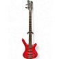 Used Warwick Corvette 4 String Trans Crimson Red Electric Bass Guitar thumbnail
