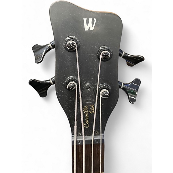 Used Warwick Corvette 4 String Trans Crimson Red Electric Bass Guitar