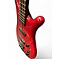Used Warwick Corvette 4 String Trans Crimson Red Electric Bass Guitar