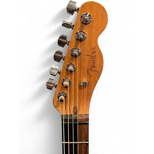 Used Fender American Acoustasonic Telecaster Natural Acoustic Electric Guitar