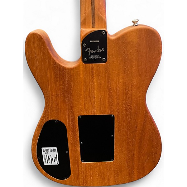 Used Fender American Acoustasonic Telecaster Natural Acoustic Electric Guitar