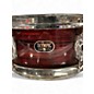 Vintage 1970s Olympic 14.25in 1182 RED SILK Drum thumbnail