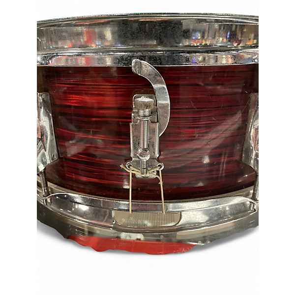 Vintage 1970s Olympic 14.25in 1182 RED SILK Drum