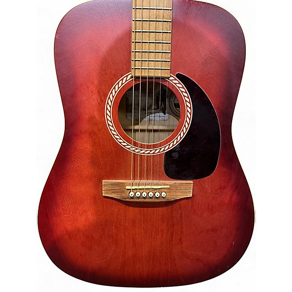 Used Art & Lutherie WILD CHERRY Black Cherry Acoustic Guitar