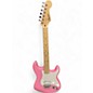 Used Squier Sonic Strat Pink Solid Body Electric Guitar thumbnail