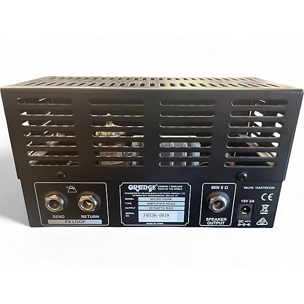 Used Orange Amplifiers Micro Dark 20W Tube Guitar Amp Head