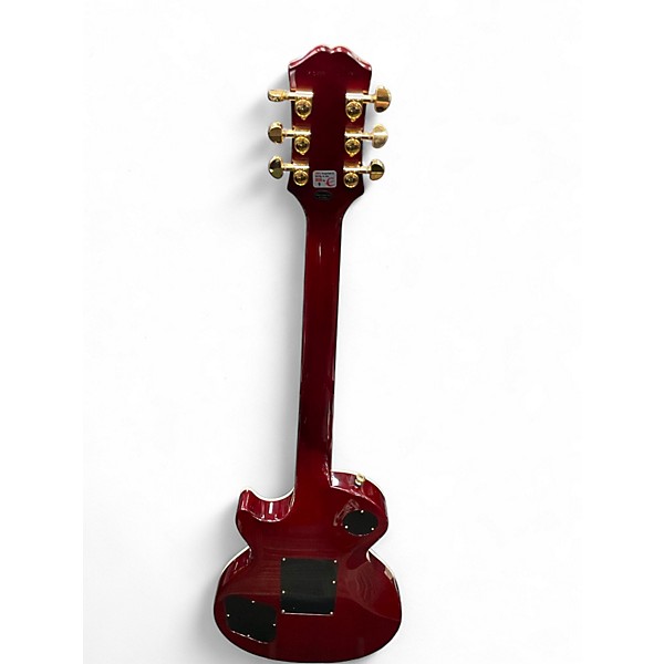 Used Epiphone Alex Lifeson Signature Les Paul Custom Axcess Ruby Solid Body Electric Guitar