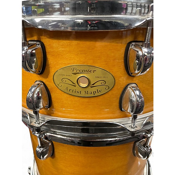 Used Premier 5 Piece Artist Maple Vintage Natural Drum Kit