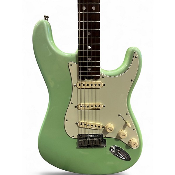 Used Fender Limited Edition American Elite Stratocaster Surf Green Solid Body Electric Guitar