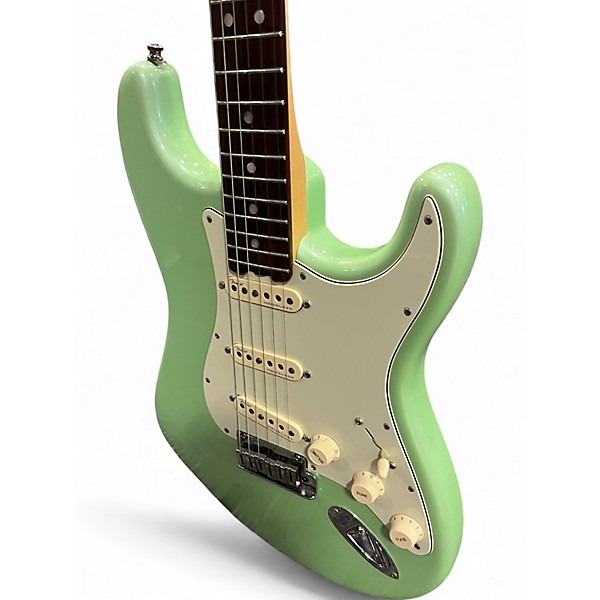 Used Fender Limited Edition American Elite Stratocaster Surf Green Solid Body Electric Guitar