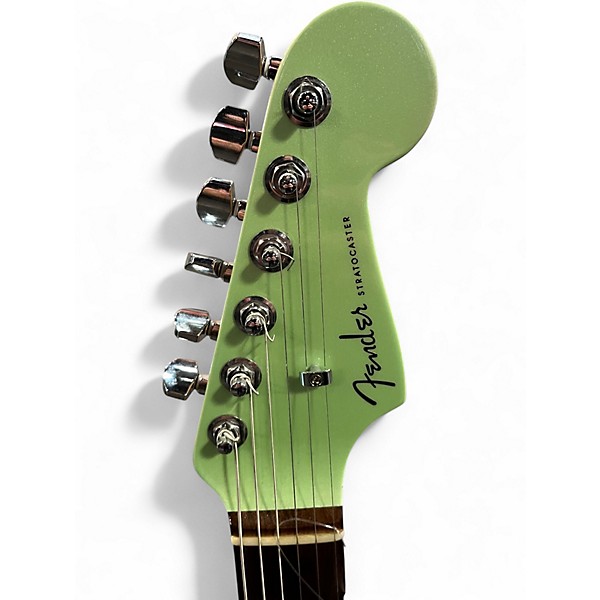 Used Fender Limited Edition American Elite Stratocaster Surf Green Solid Body Electric Guitar
