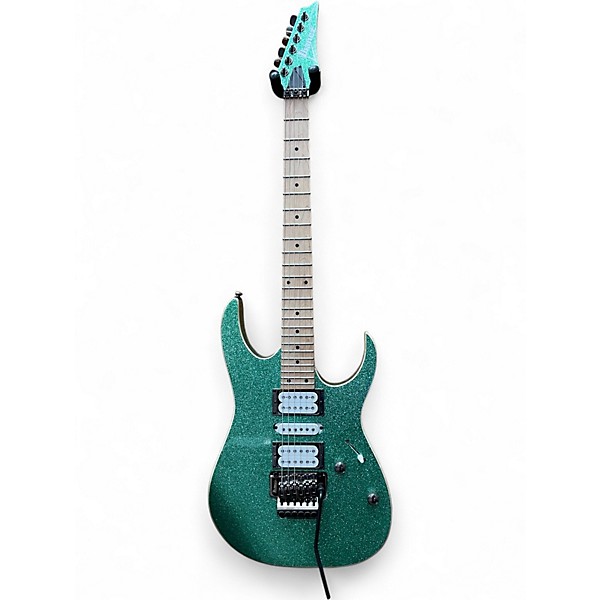 Used Ibanez RG470MSP Turquoise Sparkle Solid Body Electric Guitar