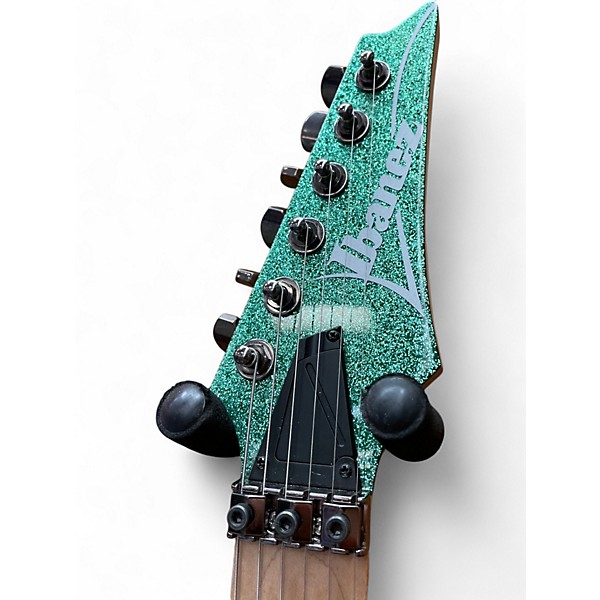 Used Ibanez RG470MSP Turquoise Sparkle Solid Body Electric Guitar