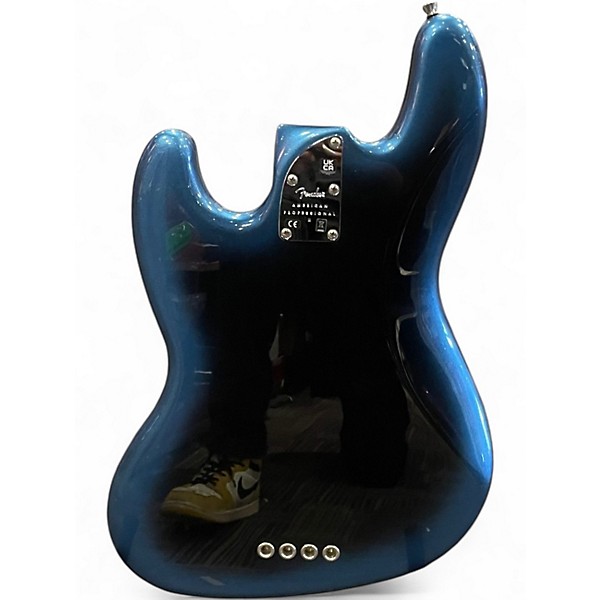Used 2023 Fender American Professional II Jazz Bass Midnight Blue Electric Bass Guitar