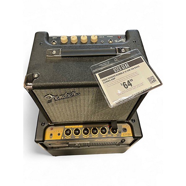 Used Fender Rumble 15 15W 1X8 Bass Combo Amp