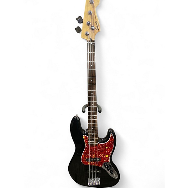 Used Squier Affinity Jazz Bass Black Electric Bass Guitar