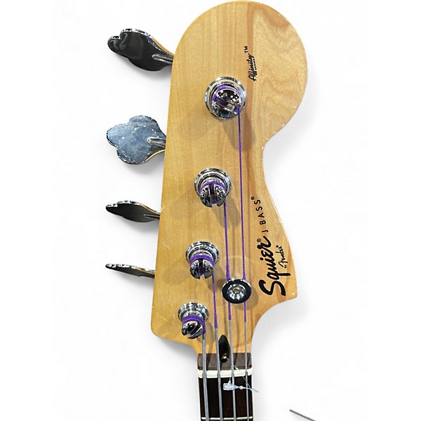 Used Squier Affinity Jazz Bass Black Electric Bass Guitar