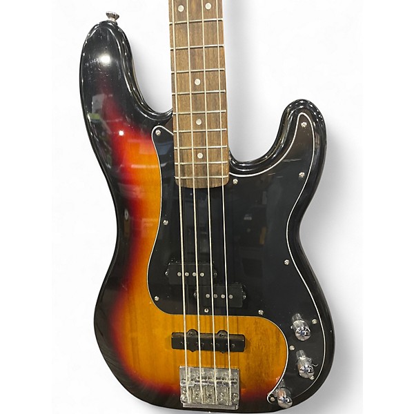Used Squier Affinity PJ Bass 3 Color Sunburst Electric Bass Guitar