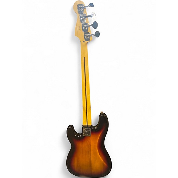 Used Squier Affinity PJ Bass 3 Color Sunburst Electric Bass Guitar