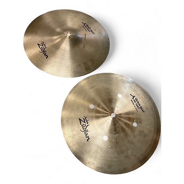 Used Zildjian 13in Quick Beat Hi Hat Pair Cymbal