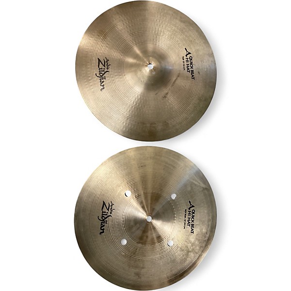 Used Zildjian 13in Quick Beat Hi Hat Pair Cymbal