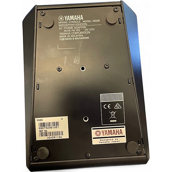 Used Yamaha MG06X Unpowered Mixer