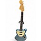 Used Squier Paranormal Super Sonic  Metallic Light Blue  Solid Body Electric Guitar thumbnail