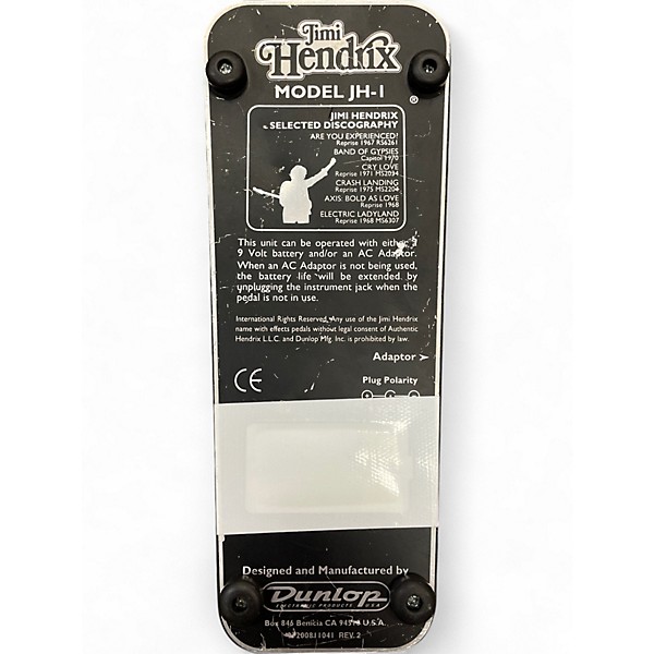 Used Dunlop JH1B Jimi Hendrix Signature Wah Effect Pedal