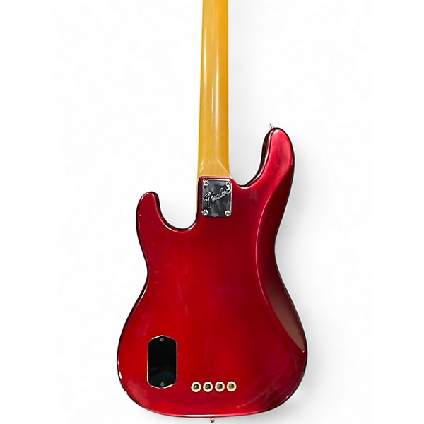 Vintage 1996 Fender American Deluxe Precision Bass Red Electric Bass Guitar