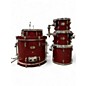 Used Pearl 5 Piece Export BURGUNDY STAIN Drum Kit thumbnail