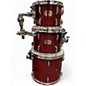 Used Pearl 5 Piece Export BURGUNDY STAIN Drum Kit