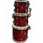 Used Pearl 5 Piece Export BURGUNDY STAIN Drum Kit