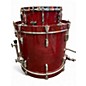 Used Pearl 5 Piece Export BURGUNDY STAIN Drum Kit