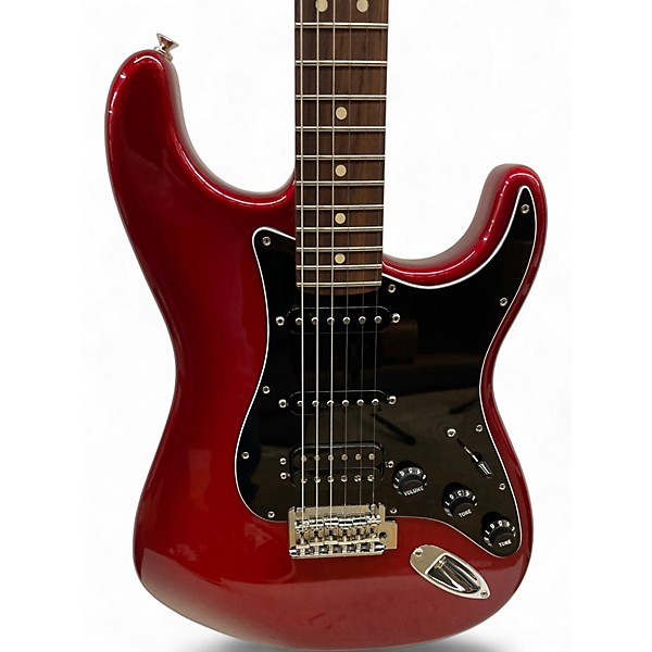 Used Fender Player II Stratocaster HSS Limited Edition Candy Red Burst Solid Body Electric Guitar
