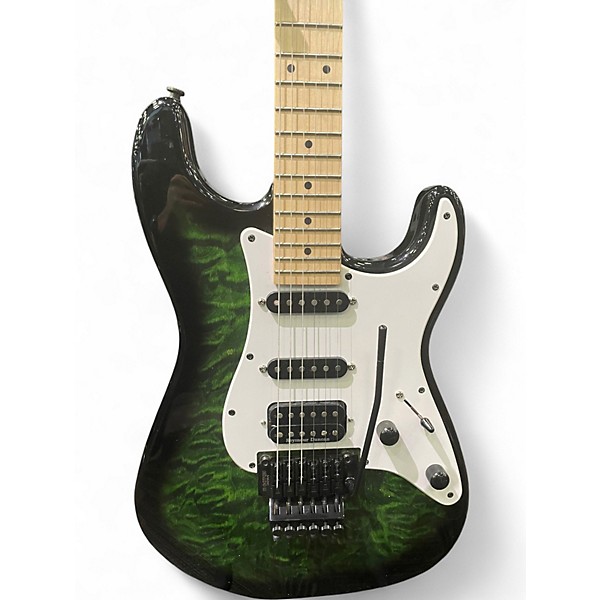 Used Jackson Adrian Smith Signature X Series Transparent Green Solid Body Electric Guitar