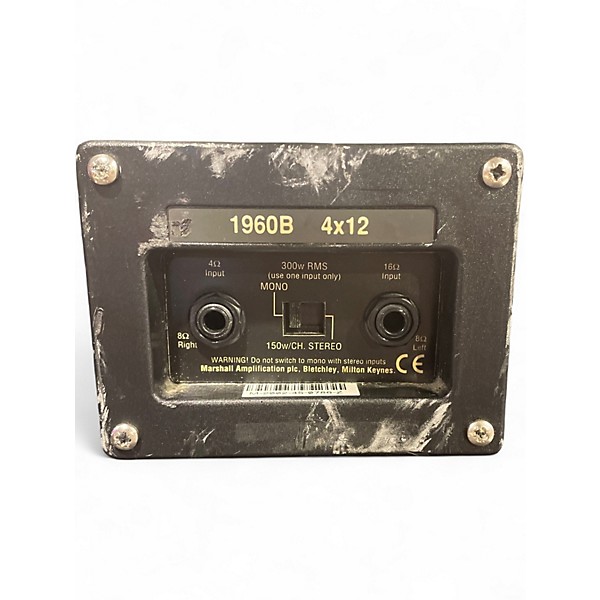 Used Marshall 1960B 4x12 300W Stereo Straight Guitar Cabinet