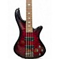 Used Schecter Guitar Research Stiletto Extreme 4 String Black Cherry Electric Bass Guitar