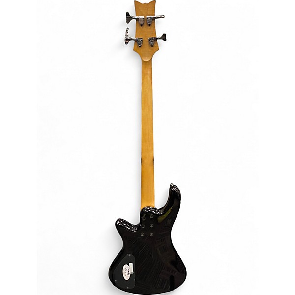 Used Schecter Guitar Research Stiletto Extreme 4 String Black Cherry Electric Bass Guitar