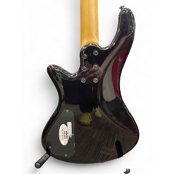 Used Schecter Guitar Research Stiletto Extreme 4 String Black Cherry Electric Bass Guitar
