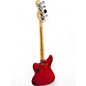 Used Squier Vintage Modified Jaguar Bass Special Crimson Red Transparent Electric Bass Guitar