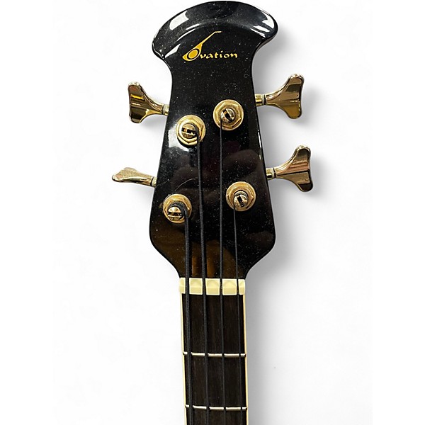 Used Ovation Celebrity CC2474 Black Acoustic Bass Guitar