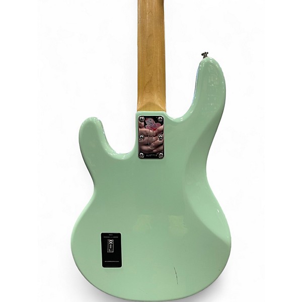 Used Sterling by Music Man Sub 4 Mint Green Electric Bass Guitar