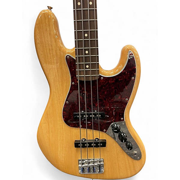 Used Fender FSR DELUXE JAZZ BASS Natural Electric Bass Guitar
