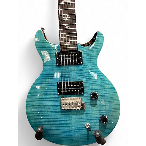 Used 2020s PRS Santana Signature Blue Solid Body Electric Guitar