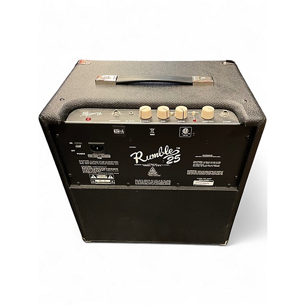 Used Fender Rumble V3 25w 1x8 Bass Combo Amp