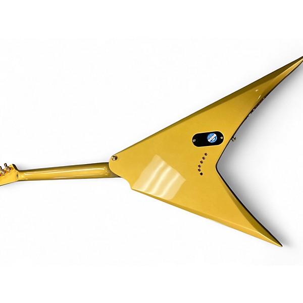 Used ESP KIRK HAMMET SIGNATURE V Metallic Gold Solid Body Electric Guitar