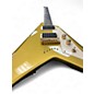 Used ESP KIRK HAMMET SIGNATURE V Metallic Gold Solid Body Electric Guitar