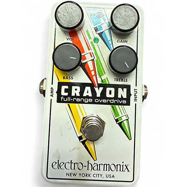 Used Electro-Harmonix Crayon Full Range Overdrive Effect Pedal